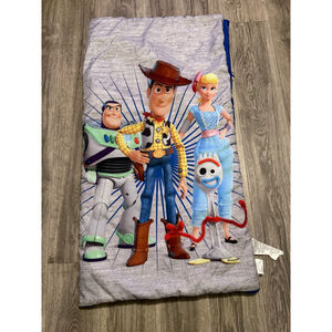 Toy Story 4 Sleeping Bag Woody Buzz BoPeep Forky Toddler Size?  25 X 45” Disney